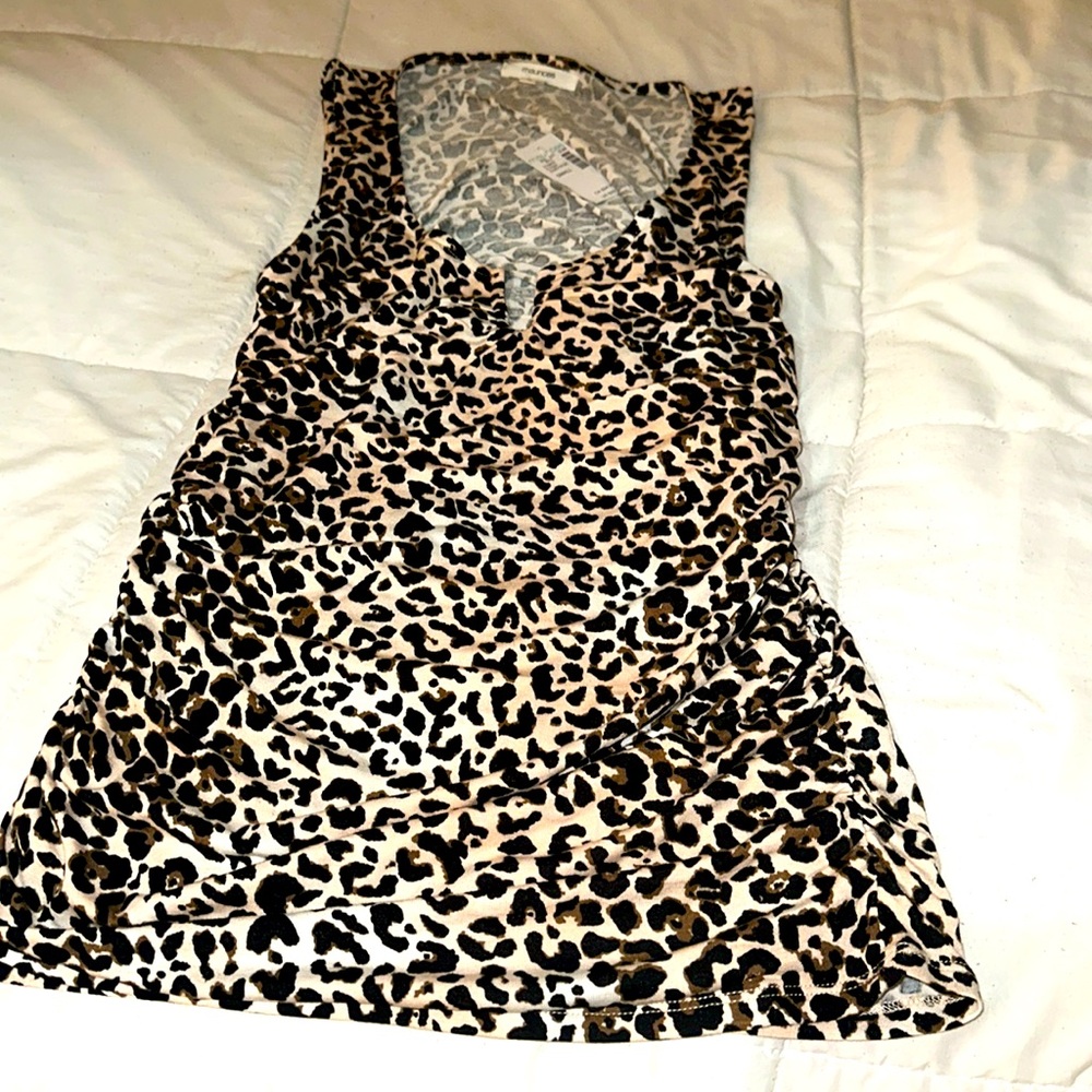 NWT Maurice’s animal print vneck tank.